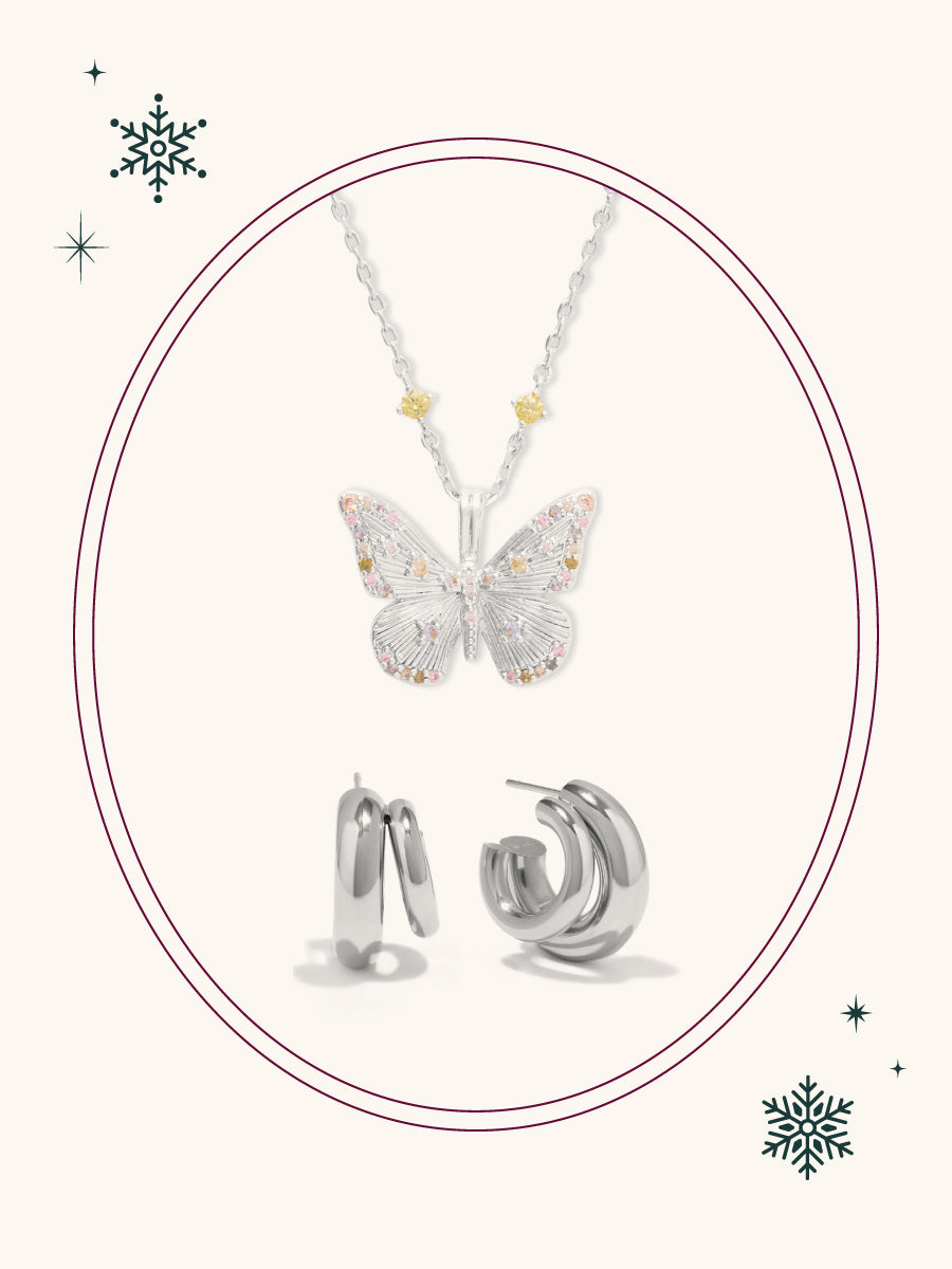 Butterfly Silver Set | Wanderlust + Co