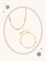 Petite Tennis Heart Gold Set | Wanderlust + Co