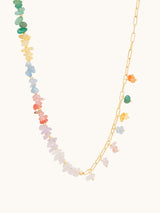 Kaleidoscope Beaded Gold Necklace | Wanderlust + Co