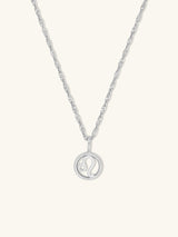 Leo Zodiac Mother of Pearl 925 Sterling Silver Pendant | Wanderlust +