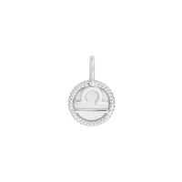 Libra Zodiac Mother of Pearl 925 Sterling Silver Pendant | Wanderlust + Co