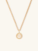 Libra Zodiac Mother of Pearl 14K Gold Vermeil Pendant | Wanderlust + Co