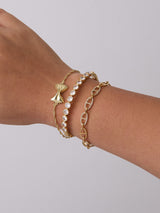 Bow Tie Pasta Gold Bracelet | Wanderlust + Co