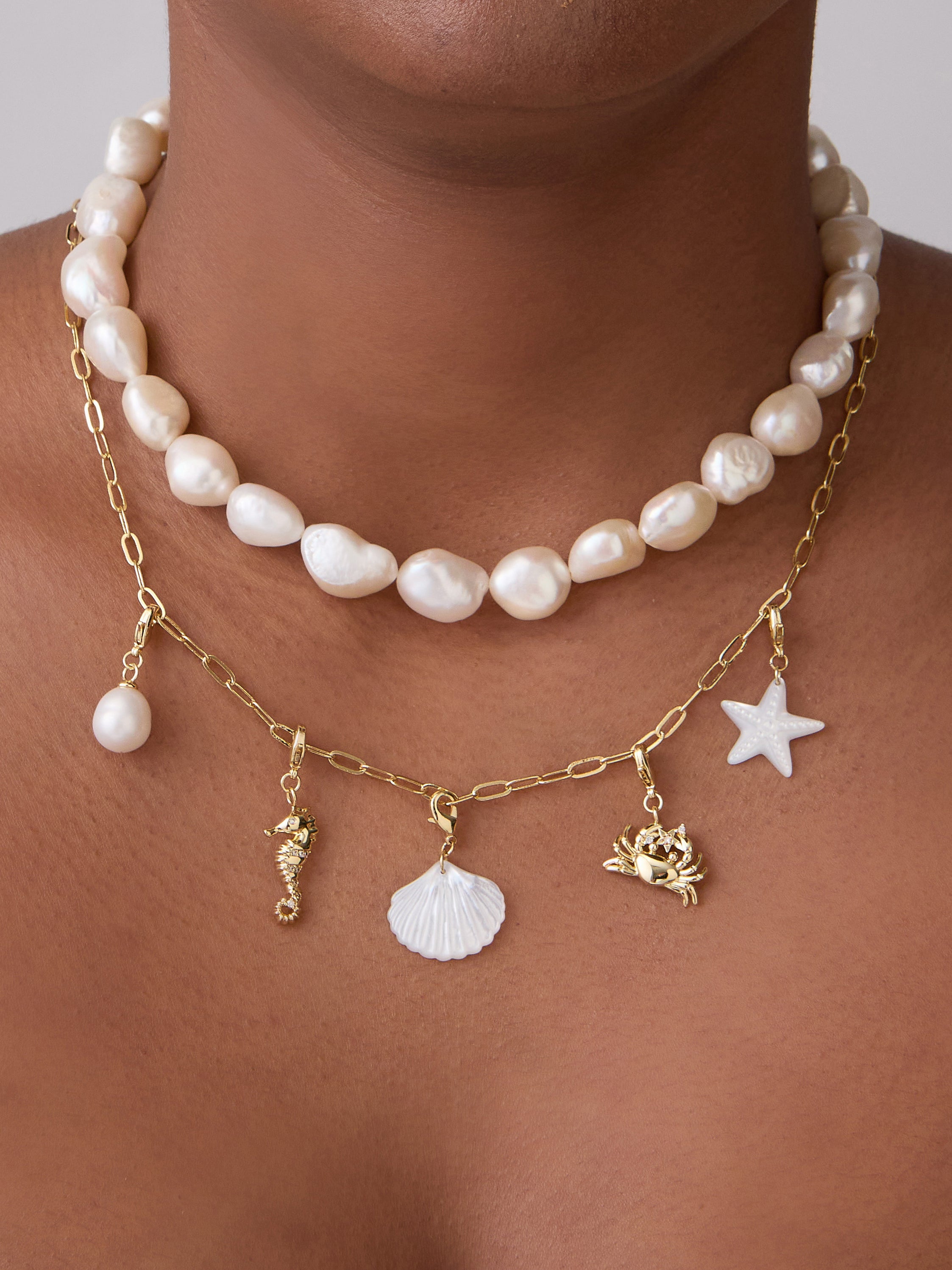Keepsakes Pearl Gold Necklace | Wanderlust + Co