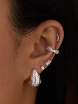 Teardrop Constellation Silver 20mm Stud Earrings | Wanderlust + Co