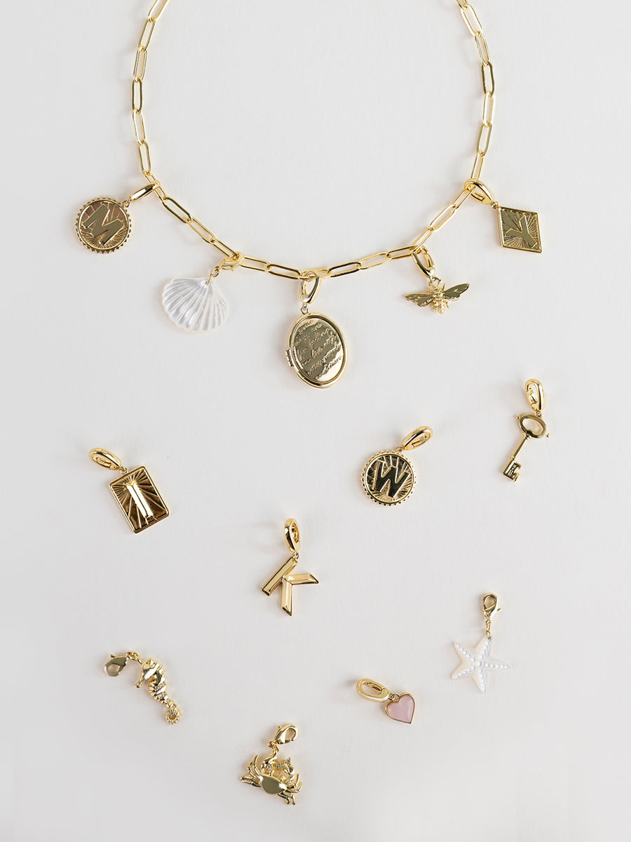 Crescent Gold Charm | Wanderlust + Co