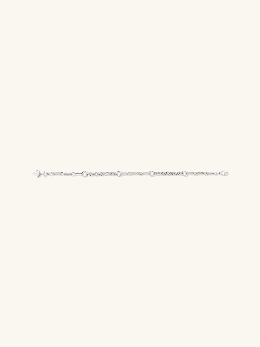 Mixed Chain Silver Bracelet | Wanderlust + Co