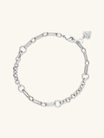 Mixed Chain Silver Bracelet