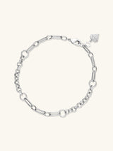 Mixed Chain Silver Bracelet | Wanderlust + Co