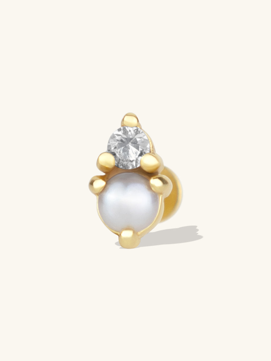 Moonlight Gold Flat Back Earring | Wanderlust + Co