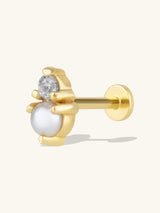 Moonlight Gold Flat Back Earring | Wanderlust + Co