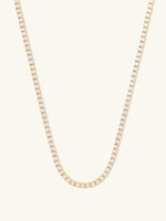 Pave 14K Gold Vermeil Tennis Necklace