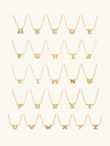 Petite Alphabet Bubble Gold Necklace