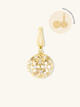 Pineapple Bun Gold Locket Charm