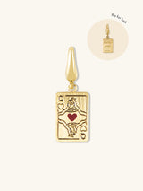 Queen of Heart Gold Charm
