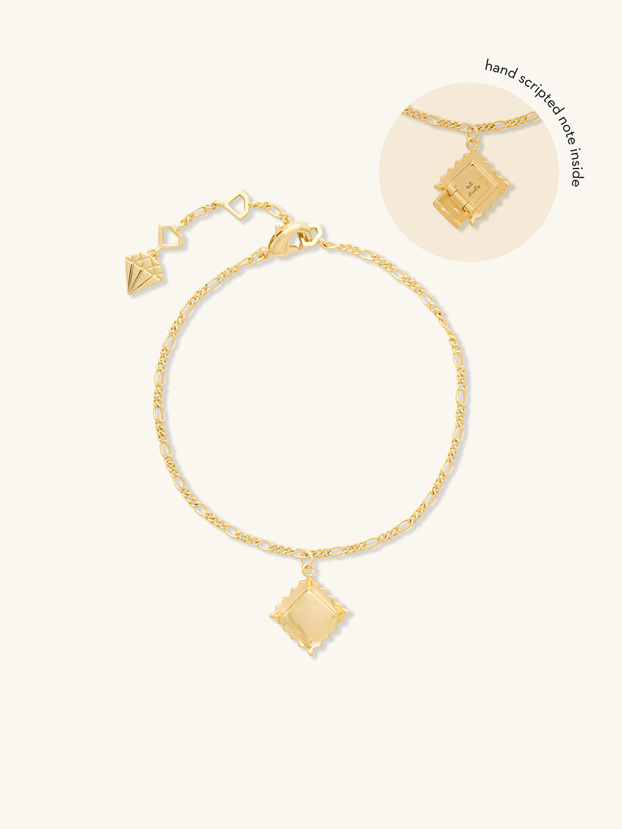 Ravioli Gold Bracelet