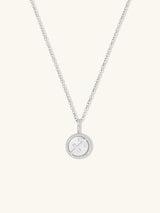 Sagittarius Zodiac Mother of Pearl 925 Sterling Silver Pendant | Wanderlust + Co