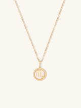 Scorpio Zodiac Mother of Pearl 14K Gold Vermeil Pendant | Wanderlust + Co