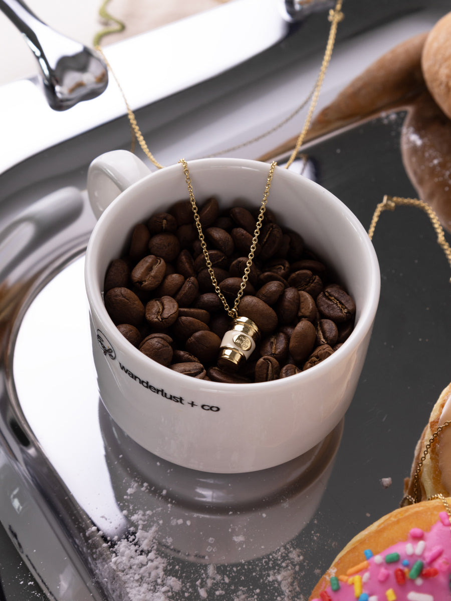 Coffee On The Gold Necklace | Wanderlust + Co
