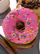 Donut Strawberry Glazed Gold Necklace | Wanderlust + Co