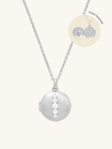 Starburst 925 Sterling Silver Locket Necklace
