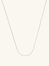 925 Sterling Silver Box Chain Necklace | Wanderlust + Co