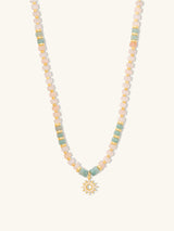 Sun Hues Beaded Gold Necklace | Wanderlust + Co