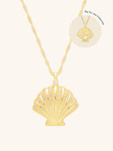 Sundaze Shell Gold Necklace