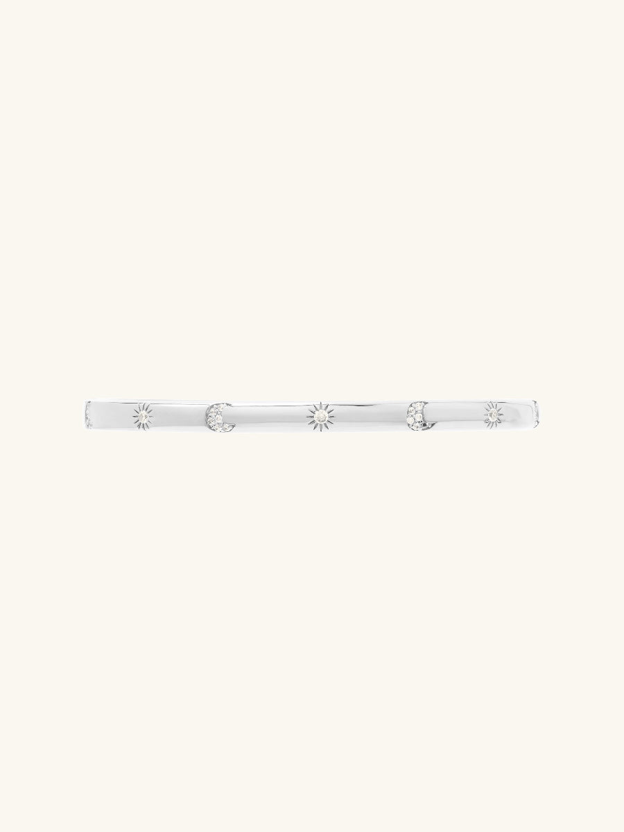 Sunlit 925 Sterling Silver Bangle | Wanderlust + Co