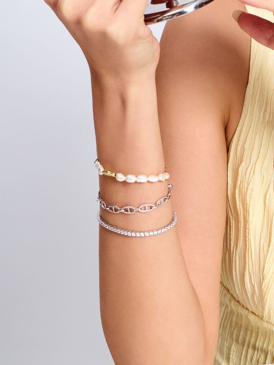 Multi Link Anchor 925 Sterling Silver Chain Bracelet