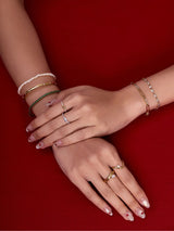 Beaded Pearl Gold Bracelet