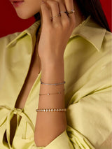 Heart Bezel 14K Gold Vermeil Bangle