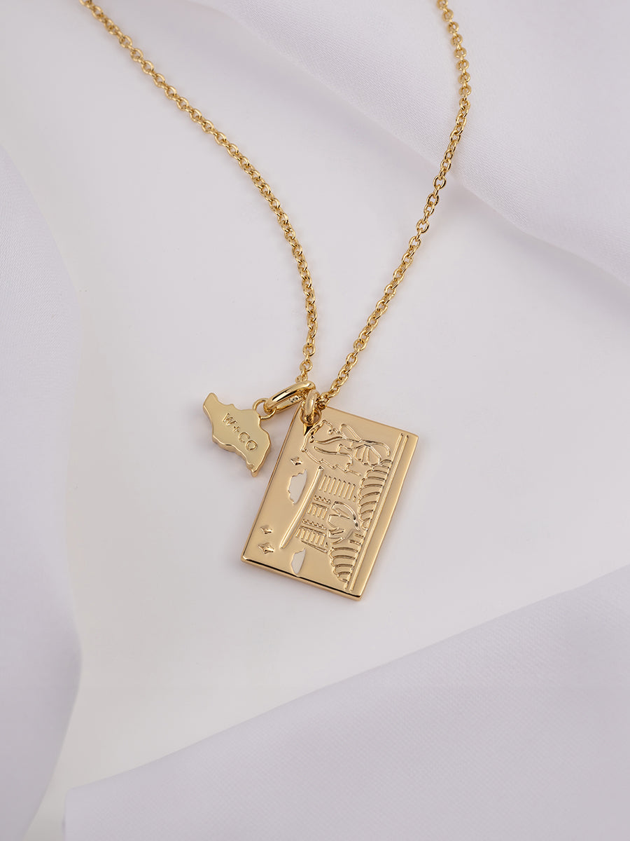 A Letter From Lion City Gold Necklace | Wanderlust + Co