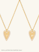 All My Heart Pave 14K Gold Vermeil Necklace | Wanderlust + Co