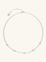 Heart Pave 925 Sterling Silver Petite Tennis Necklace | Wanderlust + Co