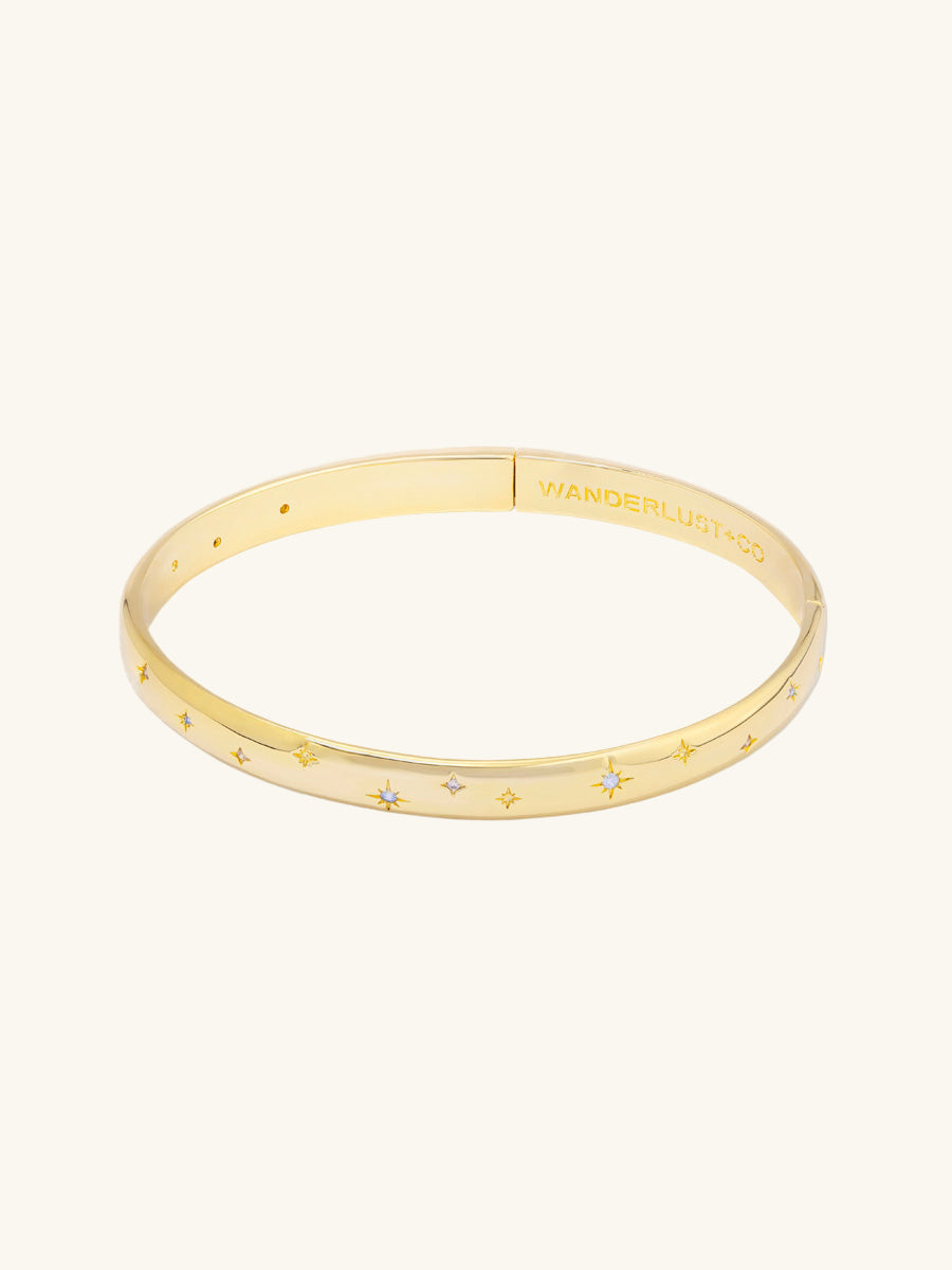 Midnight Hour Gold Bangle | Wanderlust + Co