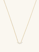 Celestial Diamond & Moonstone 14K Solid Gold Necklace | Wanderlust + Co
