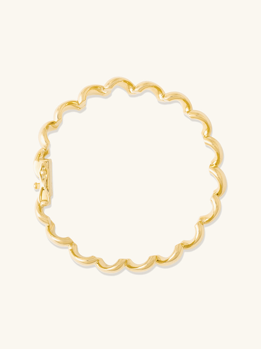 Heirloom Bold 14K Gold Vermeil Bangle | Wanderlust + Co