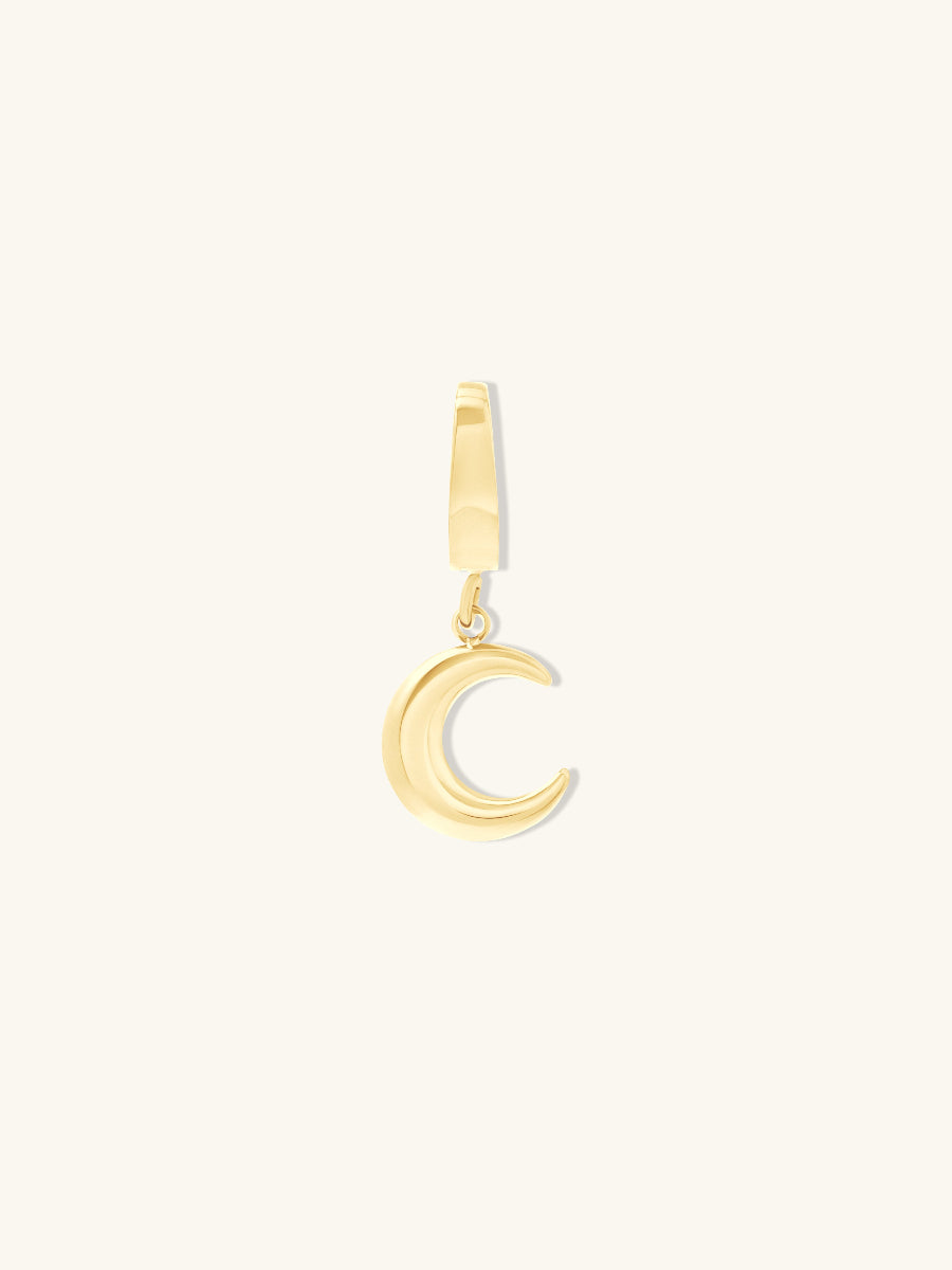 Petite Crescent Gold Charm | Wanderlust + Co