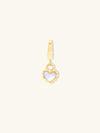Petite Heart Pearl & Gold Charm