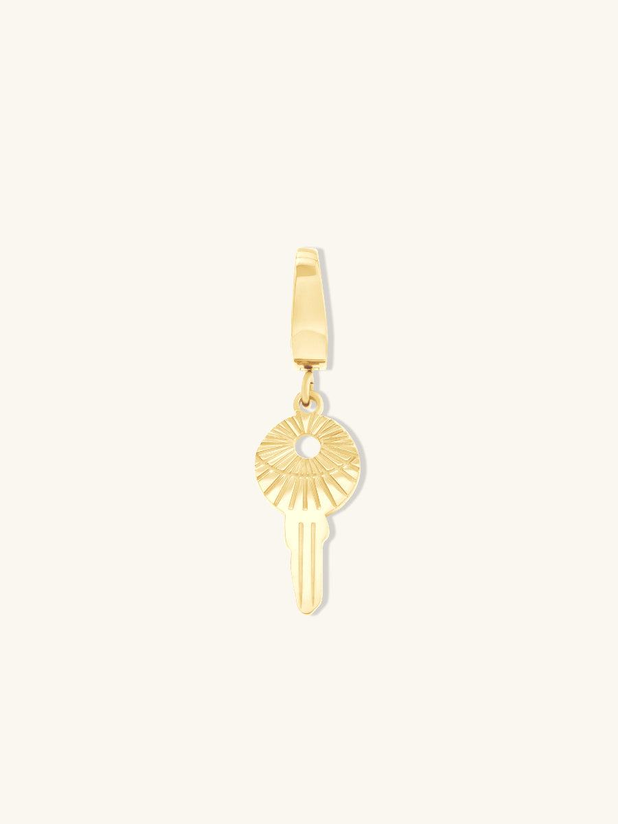 Petite Key Gold Charm | Wanderlust + Co