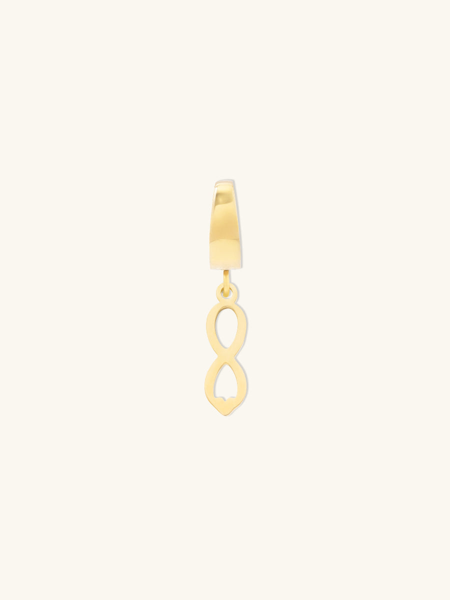 Infinity Heart Gold Charm | Wanderlust + Co