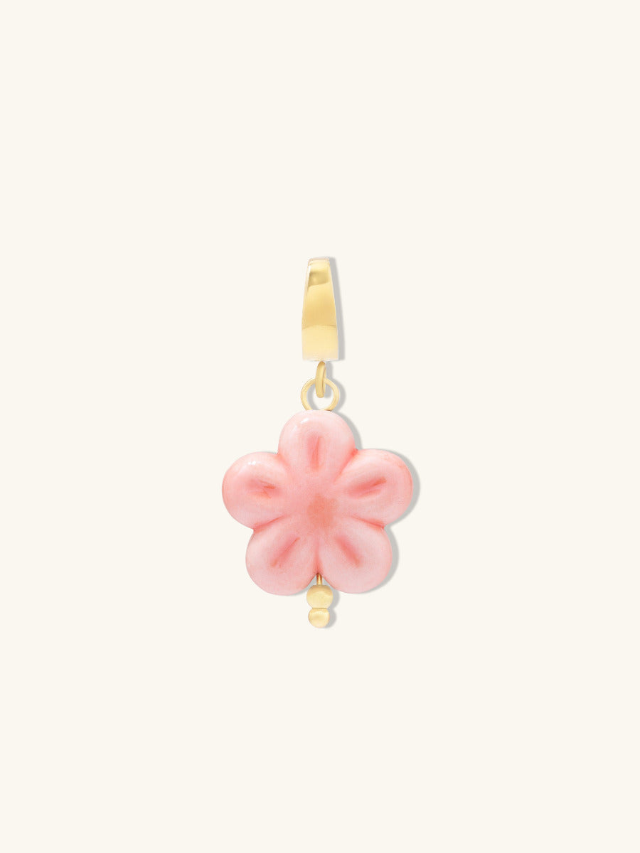 Sakura Ceramic Coral Charm | Wanderlust + Co