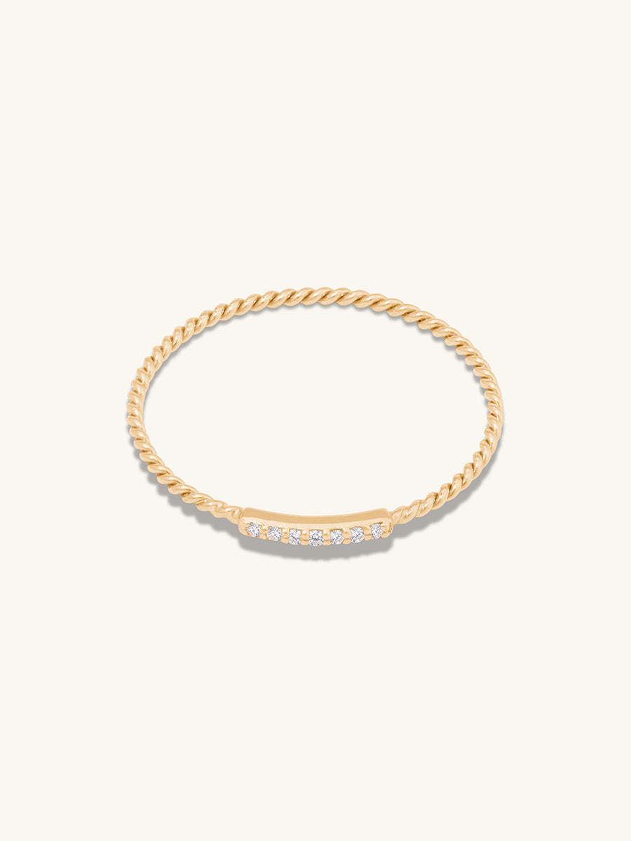 Heirloom Diamond Pave 14K Solid Gold Ring | Wanderlust + Co