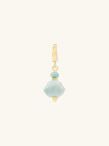 Clam Shell Ceramic Jade Charm | Wanderlust + Co