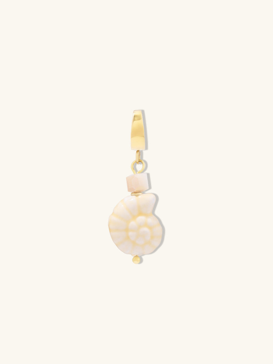 Shell Ceramic Daisy Charm | Wanderlust + Co