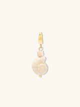 Shell Ceramic Daisy Charm | Wanderlust + Co