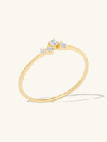Celestial Diamond 14K Solid Gold Ring