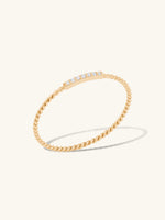 Heirloom Diamond Pave 14K Solid Gold Ring