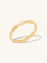 Heirloom Scallop Diamond Pave 14K Solid Gold Ring | Wanderlust + Co